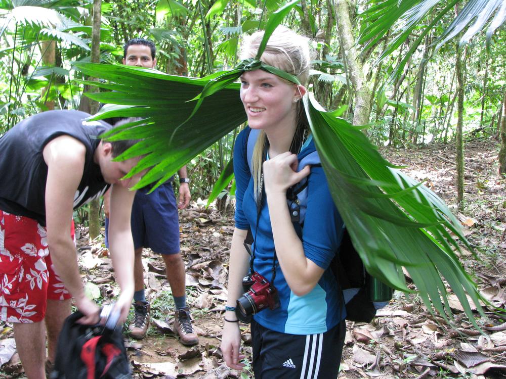 leaf on head
